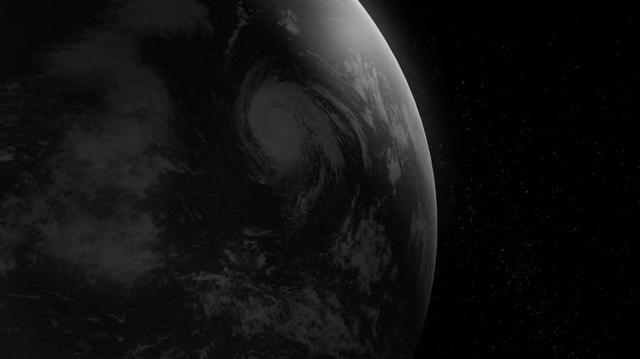 Close-up Black Planet Earth Wallpaper