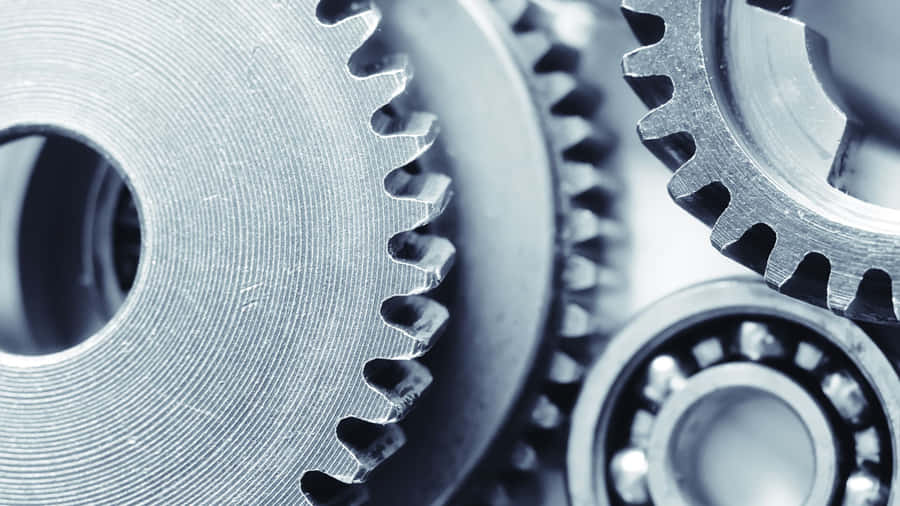Close Up Mechanical Gearsand Bearings Wallpaper