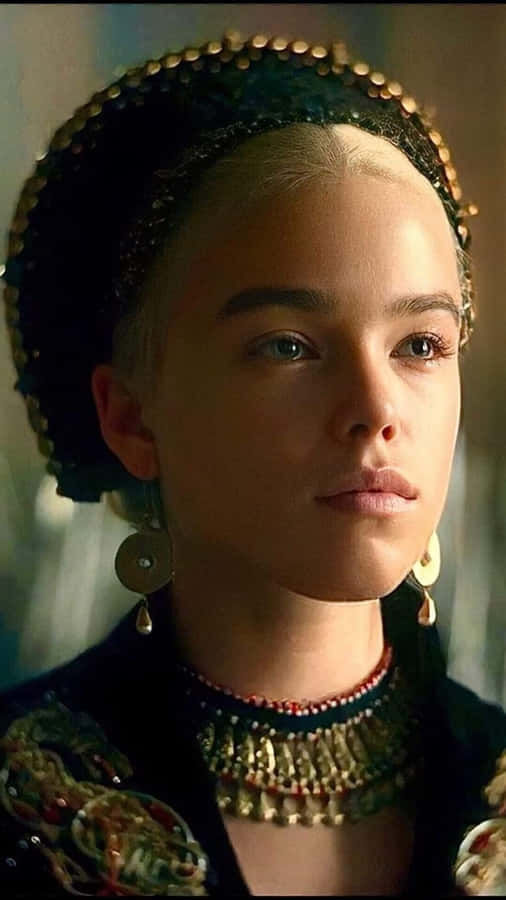 Close-up Rhaenyra Targaryen Regal Wallpaper