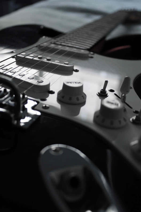 Closeup Electric Guitar Details Wallpaper