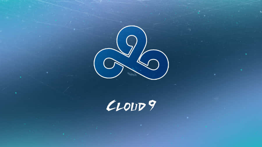 Cloud 9 Logo On A Blue Background Wallpaper