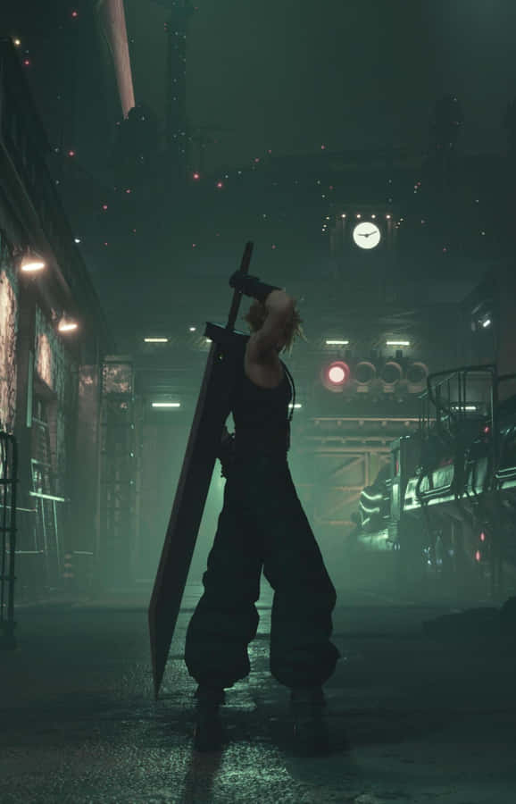 Cloud Strife Midgar Night F F7 R.jpg Wallpaper