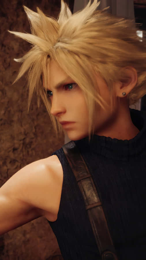 Cloud Strife Profile Final Fantasy7 Remake Wallpaper