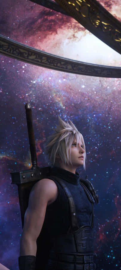 Cloud Strife Starry Sky Gaze Wallpaper