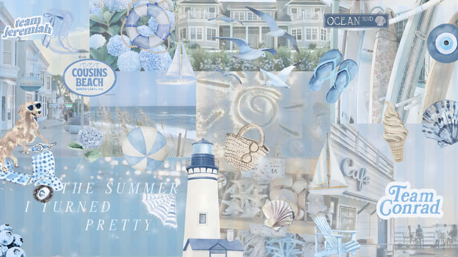 Coastal Beach Decor Inspiration Wallpaper