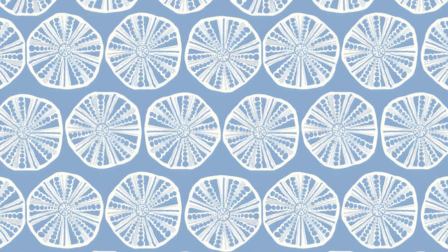 Coastal Citrus Pattern Wallpaper
