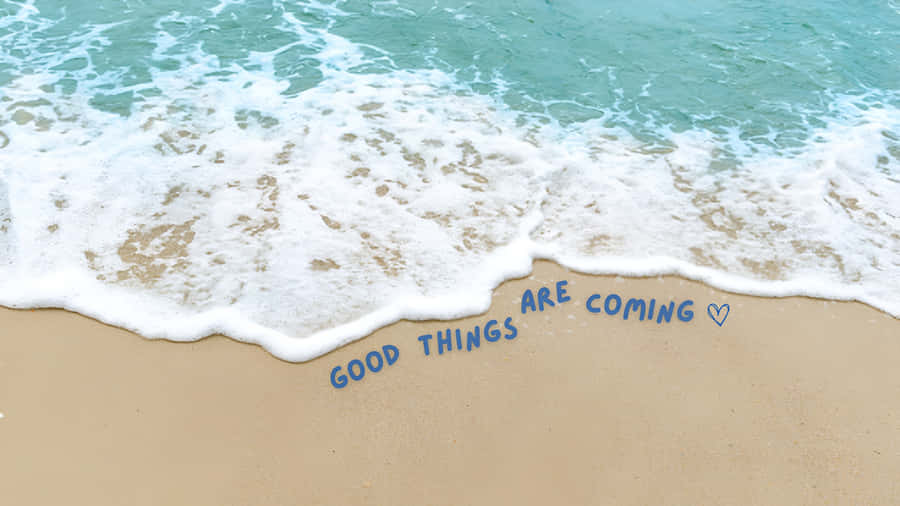 Coastal Inspiration With Waves Wallpaper