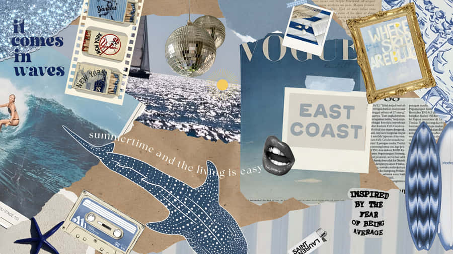 Coastal Waves And East Coast Wallpaper