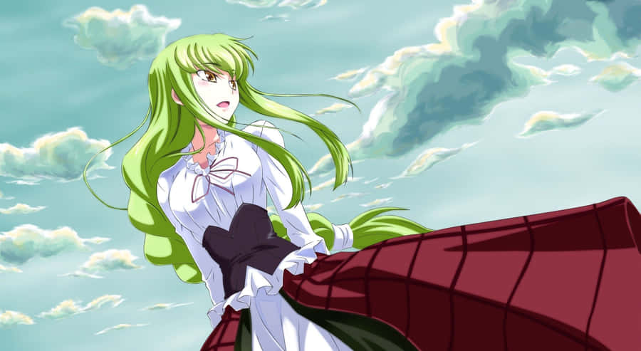 Code Geass - Captivating C.c. Portrait Wallpaper