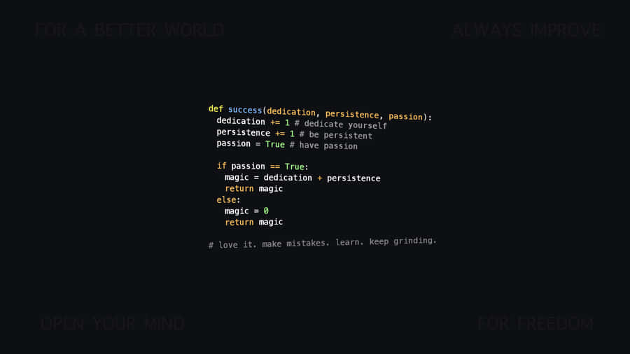 Code Style Motivational For Dedicated People Wallpaper