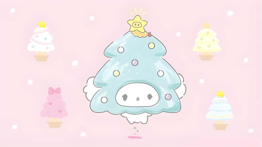 Cogimyun Christmas Tree Character Wallpaper