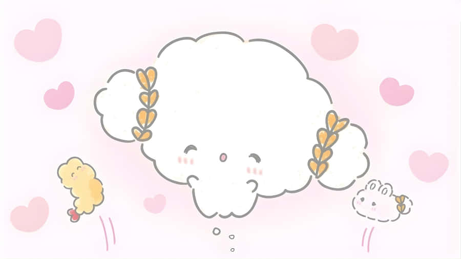 Cogimyun Cute Cloud Character Wallpaper