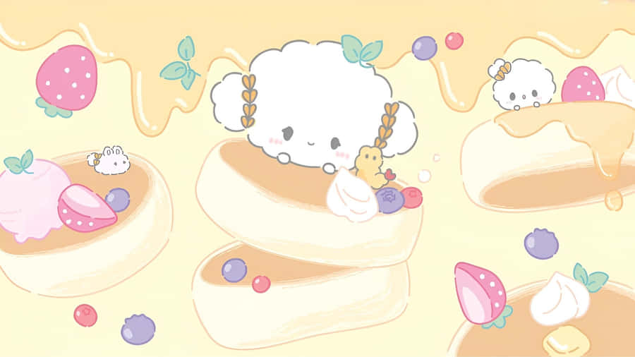 Cogimyun Cute Dessert Characters Wallpaper