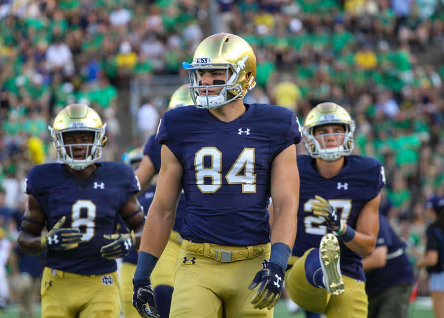 Cole Kmet Notre Dame Football Player84 Wallpaper