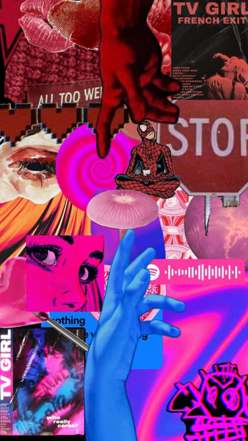 Collageof Pop Cultureand Art Elements Wallpaper