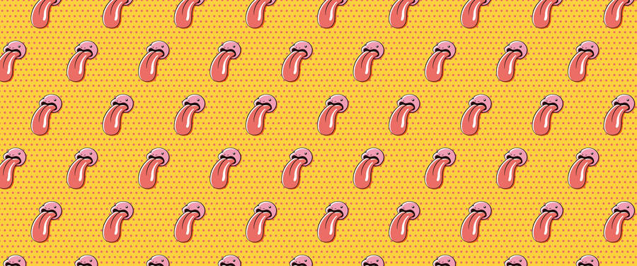 Collect Them All With Adorable Wallpaper Pattern Featuring Lickitung, One Of The Most Beloved Pokemon Wallpaper