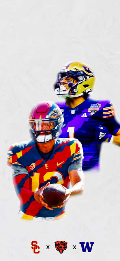 College_ Football_ Quarterbacks_ Collage Wallpaper