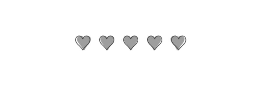 Color White With Gray Hearts Twitter Header Wallpaper