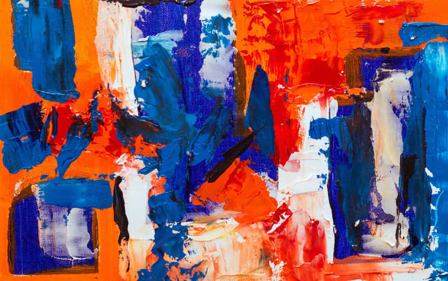 Colorful Abstract Expressionism Painting Wallpaper