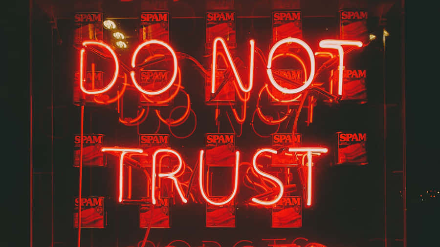 Colorful And Futuristic Neon Red Aesthetic. Wallpaper