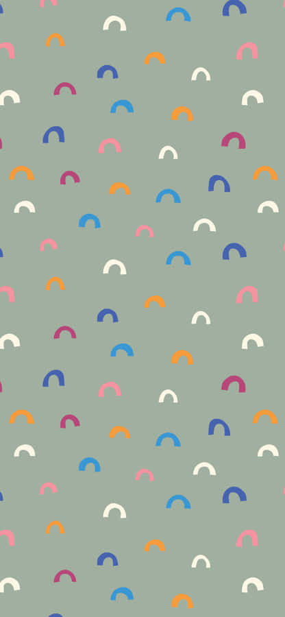 Colorful Arch In Sage Aesthetic Wallpaper