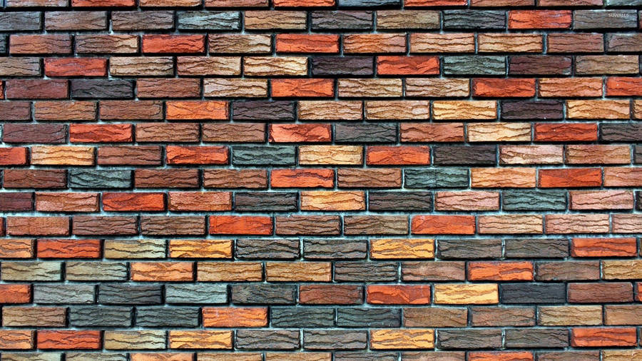 Colorful Brick Wall Wallpaper