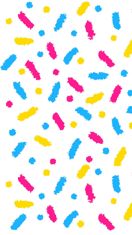 Colorful Brushstrokes Pattern Wallpaper