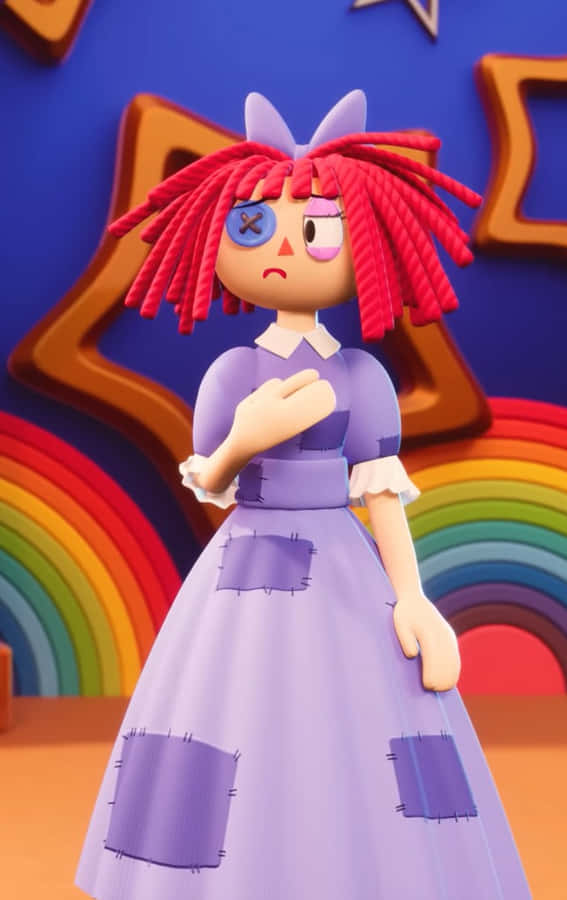 Colorful Clay Character Pose Wallpaper