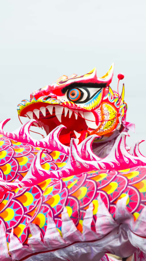 Colorful Dragon Dance Head Wallpaper