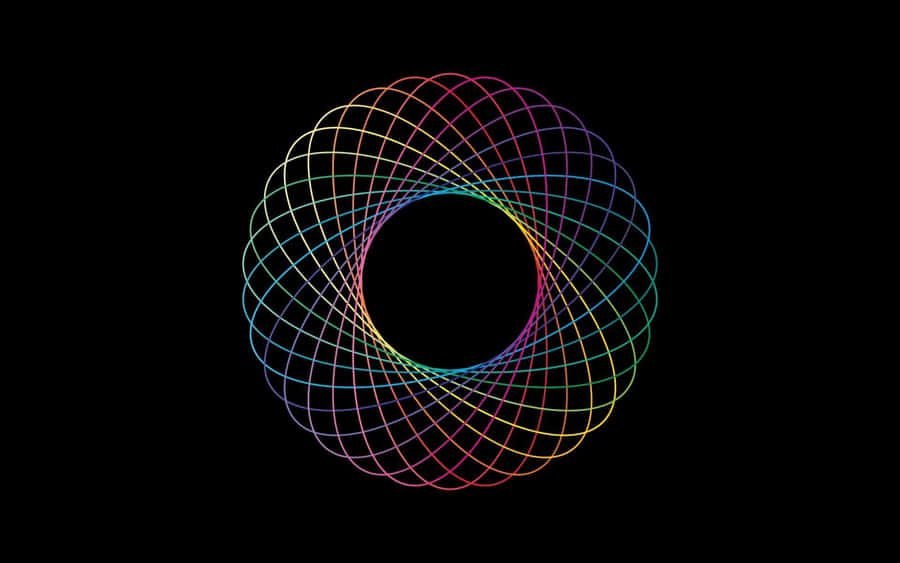 Colorful Geometric Spectrum Circle Wallpaper