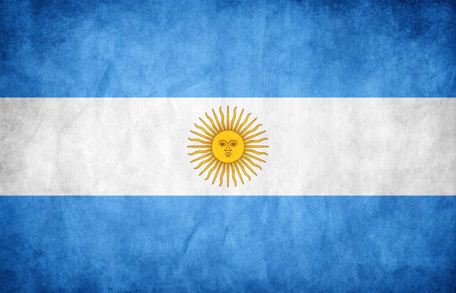Colorful National Flag Of Argentina Wallpaper