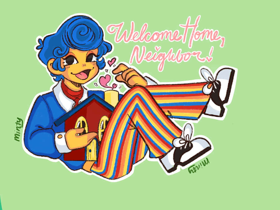 Colorful Neighbor Welcome Illustration Wallpaper