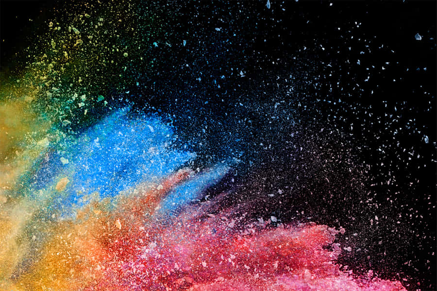 Colorful Powder Explosion Art Wallpaper