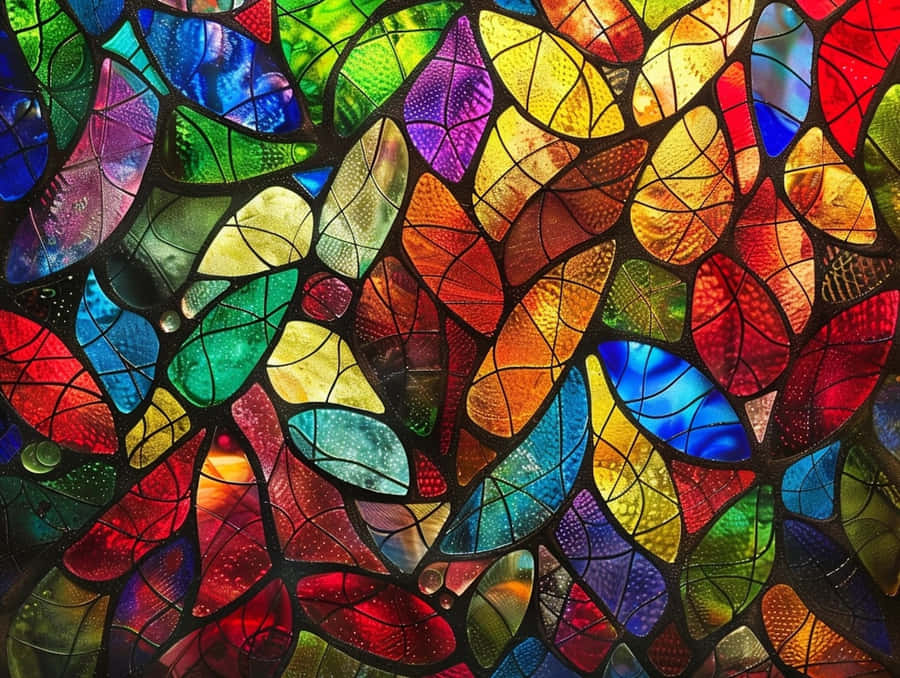 Colorful Stained Glass Artwork Wallpaper