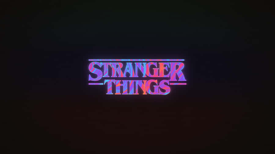 Colorful Stranger Things Logo Wallpaper