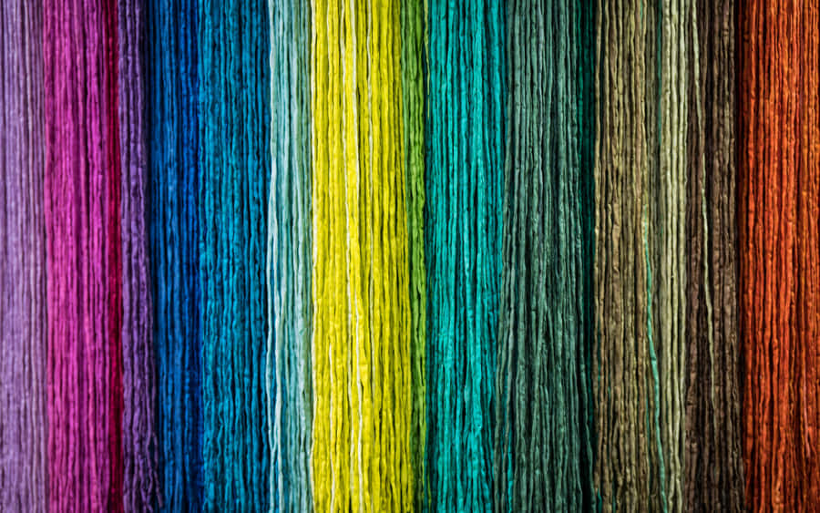 Colorful Strings Of Fabric Texture Wallpaper