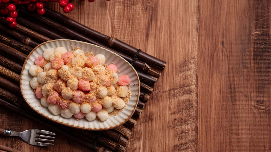 Colorful Tangyuan Dessert Wallpaper