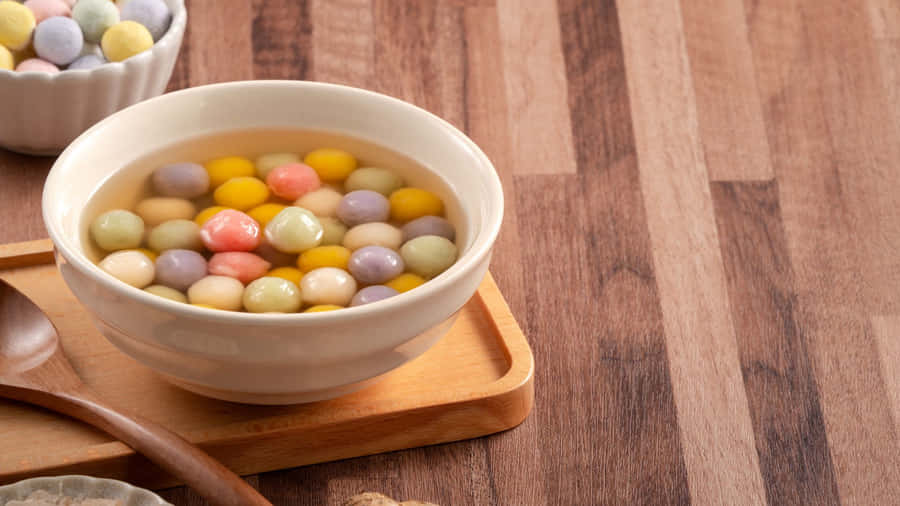Colorful Tangyuan Dessert Wallpaper