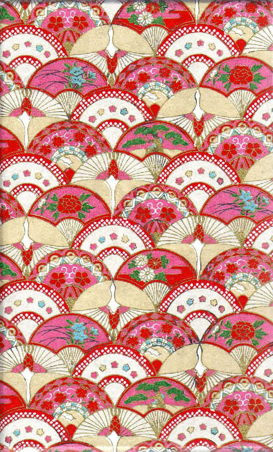 “colorful Textile Art Design” Wallpaper