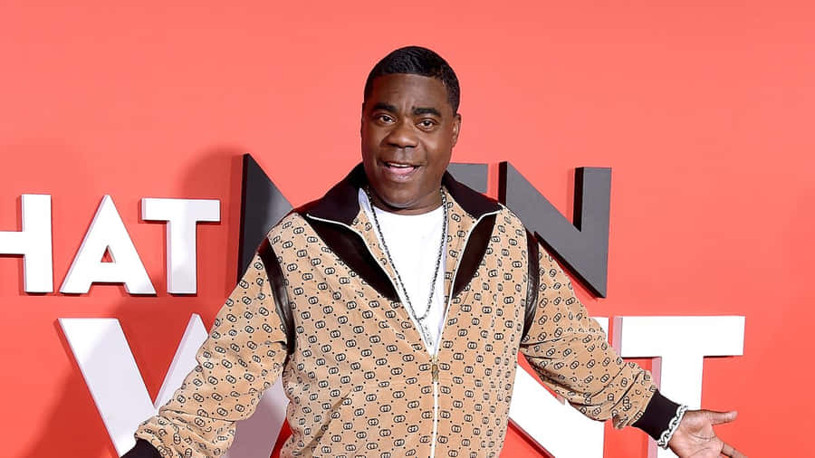 Comedian And Actor Tracy Morgan Smiling At An Event Wallpaper