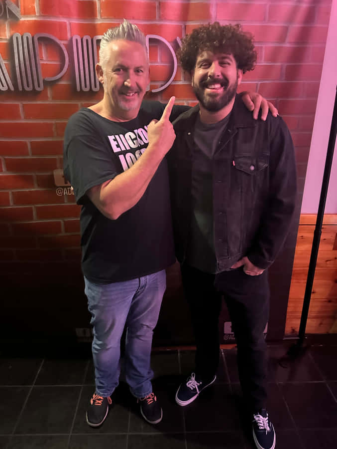 Comedy Duo Backstage Wallpaper