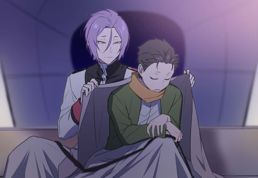 Comforting_ Moment_ Anime_ Scene Wallpaper