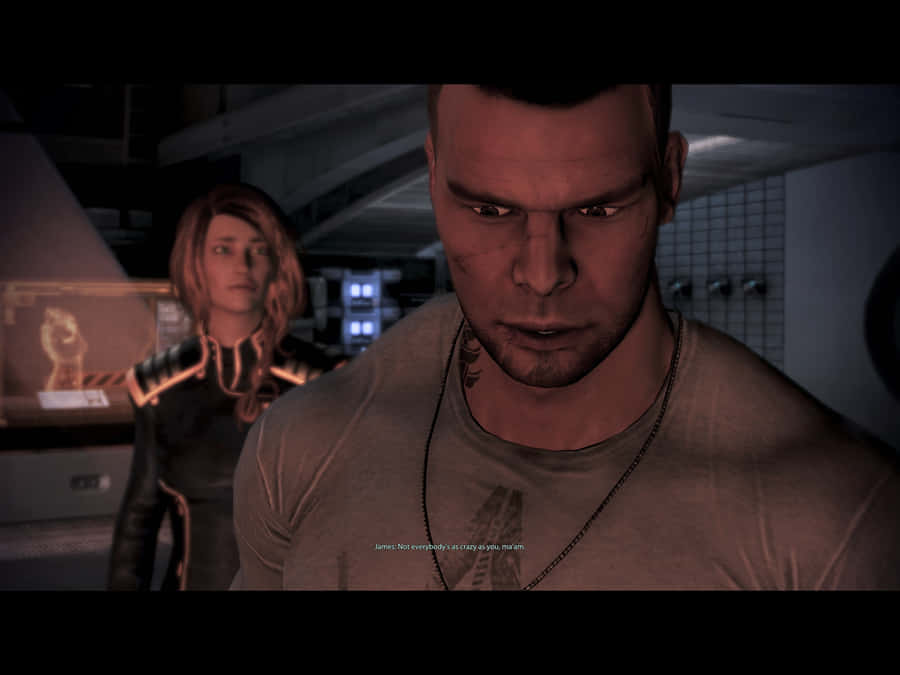 Commander James Vega In Action Wallpaper