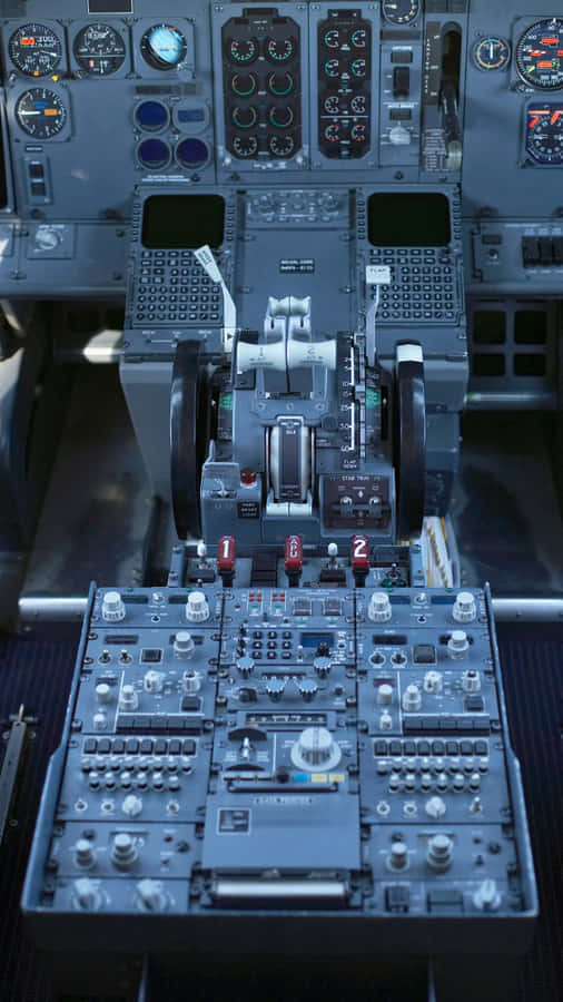 Commercial Airplane Cockpit View Wallpaper