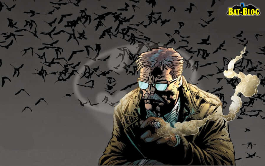 Commissioner Gordon Looking Into The Distance Wallpaper