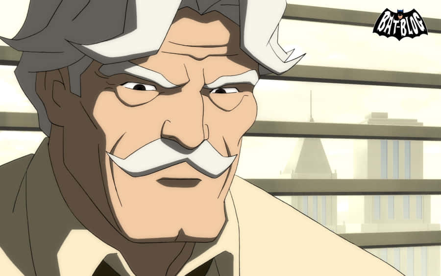 Commissioner Gordon Standing In The Spotlight Wallpaper