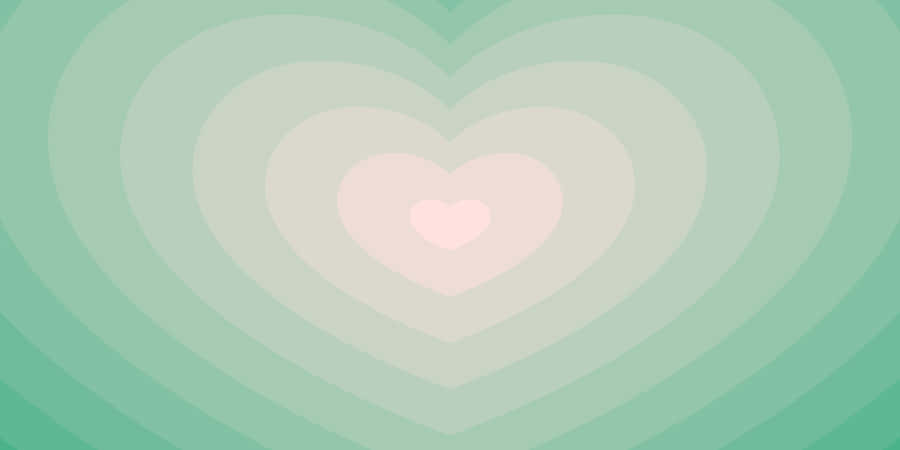 Concentric Hearts Gradient Background Wallpaper