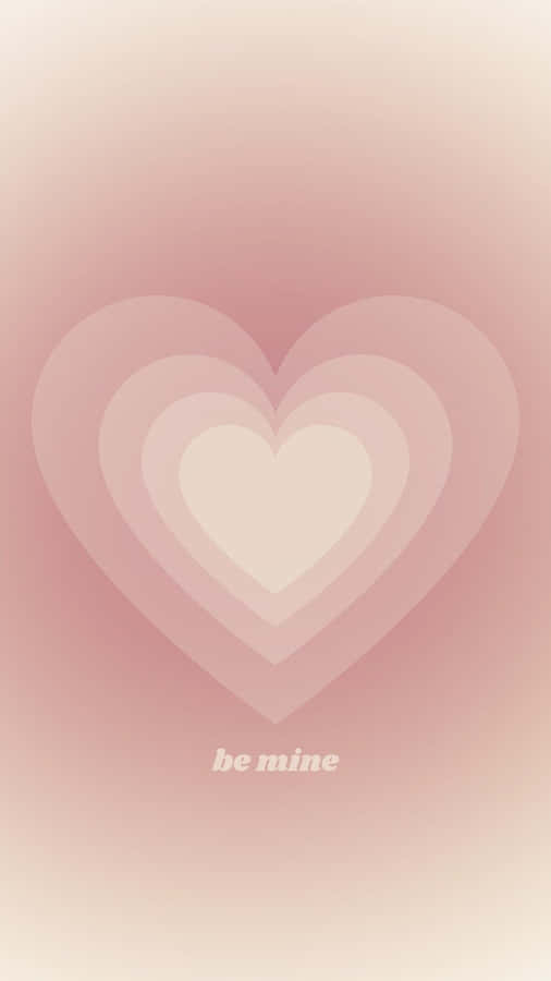 Concentric Hearts Valentine Background Wallpaper