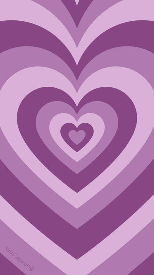 Concentric Purple Heart Pfp Wallpaper