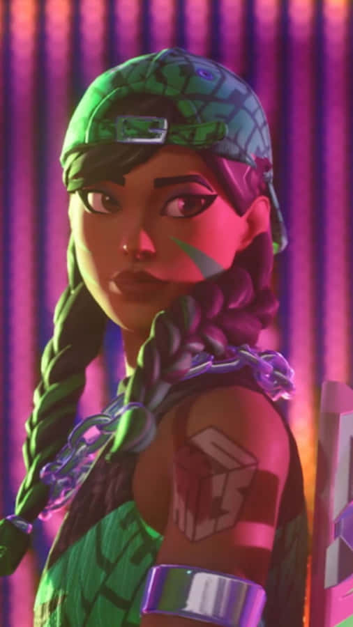 Confident Animated Characterwith Green Cap Wallpaper